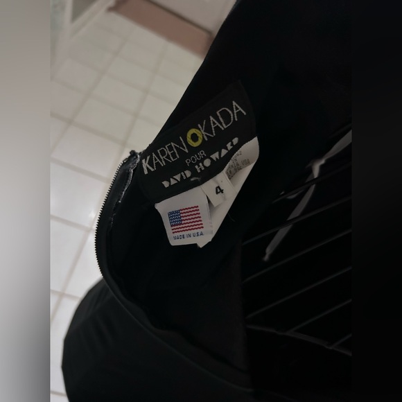 VTG Women’s 80s Elegant Black and White Halter Formal Dress. NYE Cocktail Dress - Picture 10 of 16